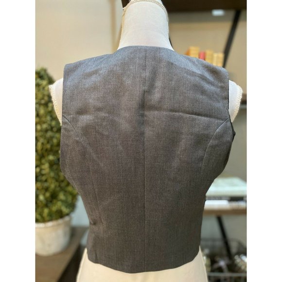 Stella McCartney Button Up Vest Grey 100% Wool - Picture 5 of 7